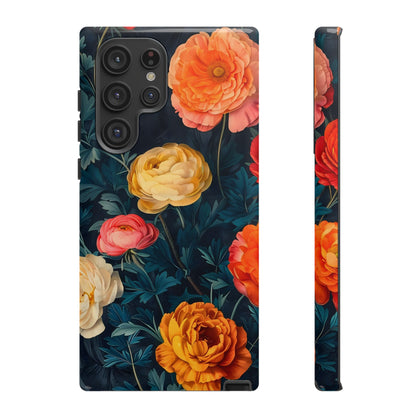 Floral Phone Case - Tough Cases, Stylish Protection, Gift for Flower Lovers, Customizable Cover, Floral Design Mobile Accessory