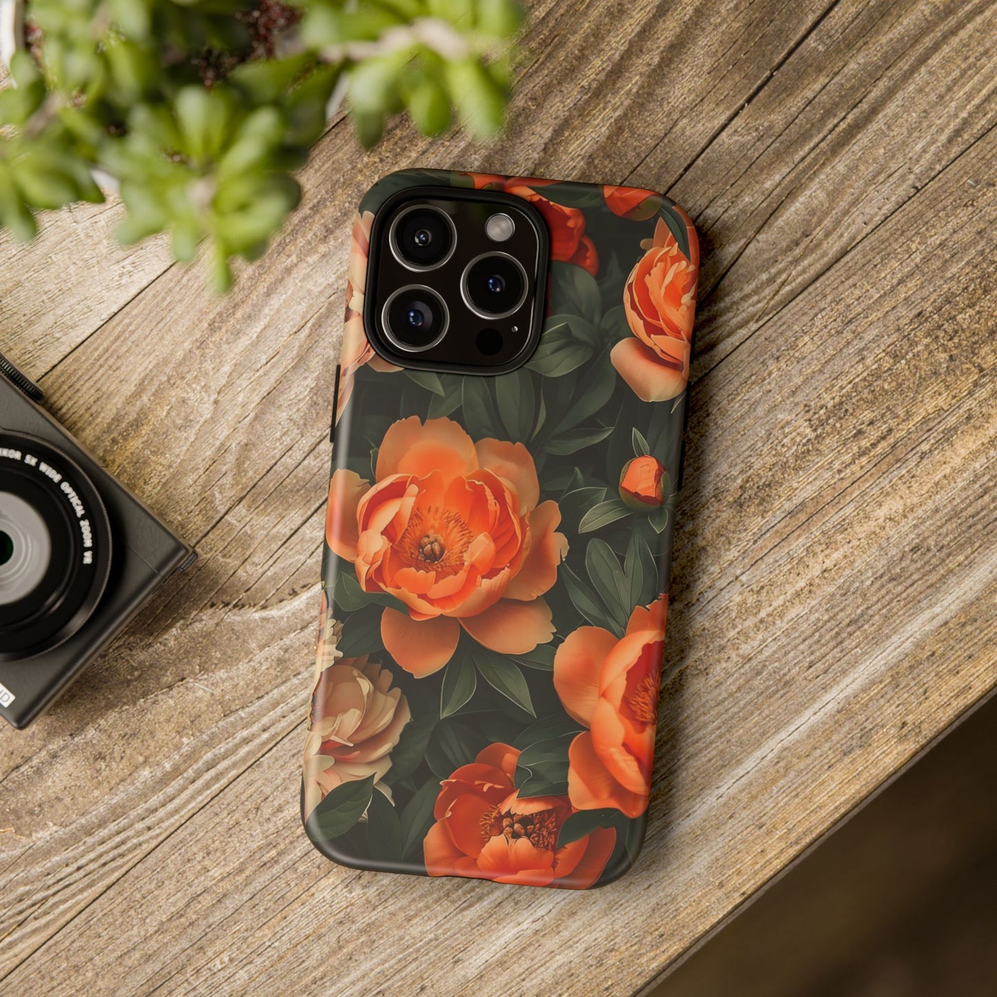 Stylish Floral Phone Case, Tough Cases, Floral Phone Cover, Gift for Her, Spring Accessories, Mother's Day, Phone Protection