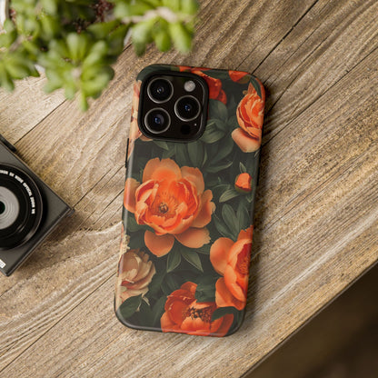 Stylish Floral Phone Case, Tough Cases, Floral Phone Cover, Gift for Her, Spring Accessories, Mother's Day, Phone Protection