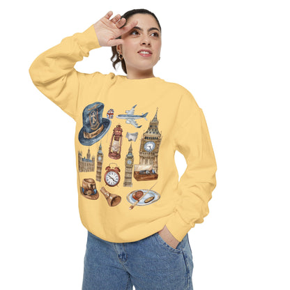 Unisex Garment-Dyed Sweatshirt - England’s Most Famous Icons