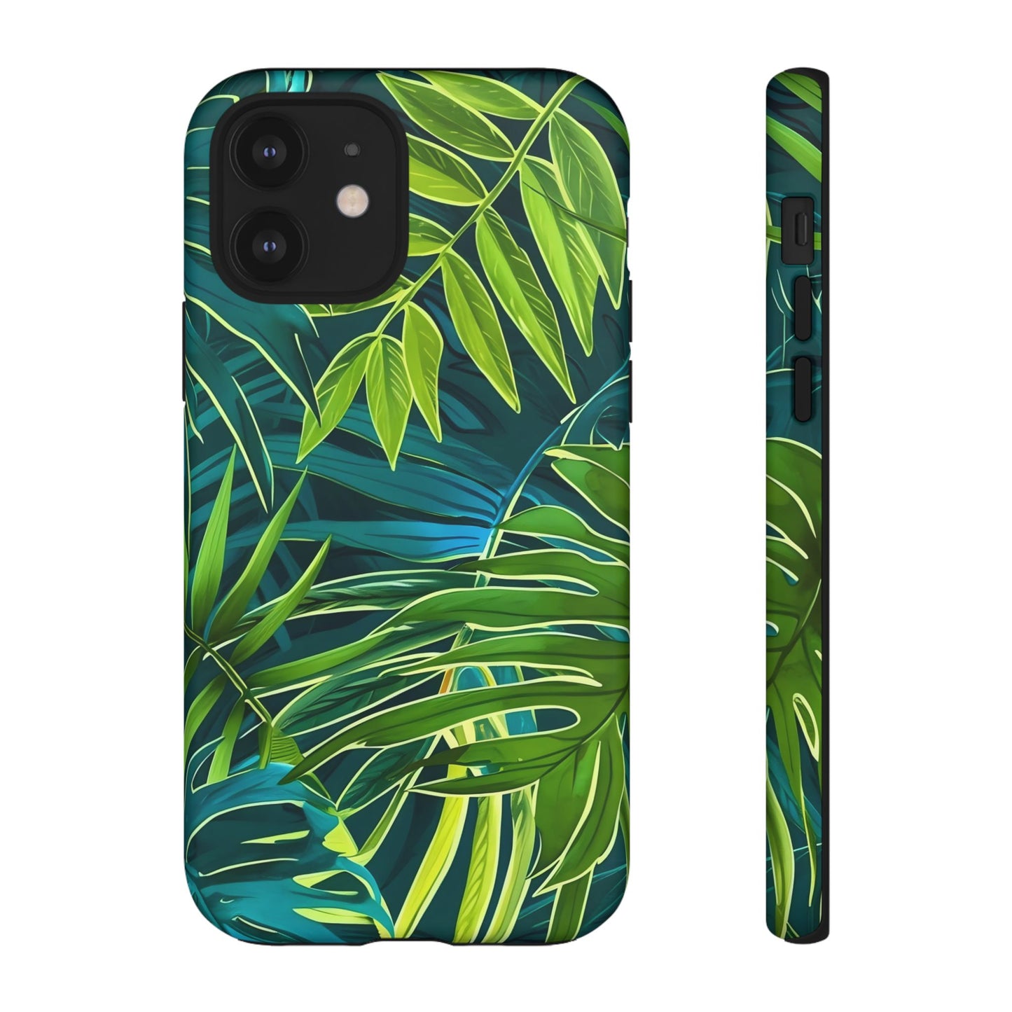 Tropical Phone Case - Durable Green Leaf Design, Eco-Friendly Gift, Trendy Accessory, Nature Lover's Case, Summer Vibes