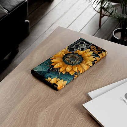 Sunflower Phone Case - Bright Floral Design, Stylish Tough Cover for Sunflower Lovers, Gift for Plant Enthusiasts, Mom Gift, Nature Lovers