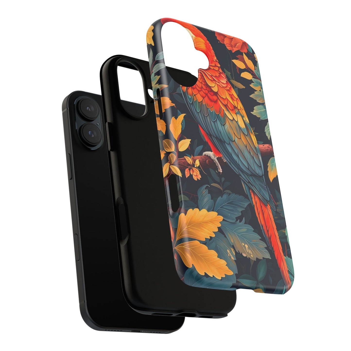 Vibrant Parrot Phone Case - Tough, Stylish, Nature-Inspired, Tropical, Wildlife, Perfect Gift, Summer Vibes