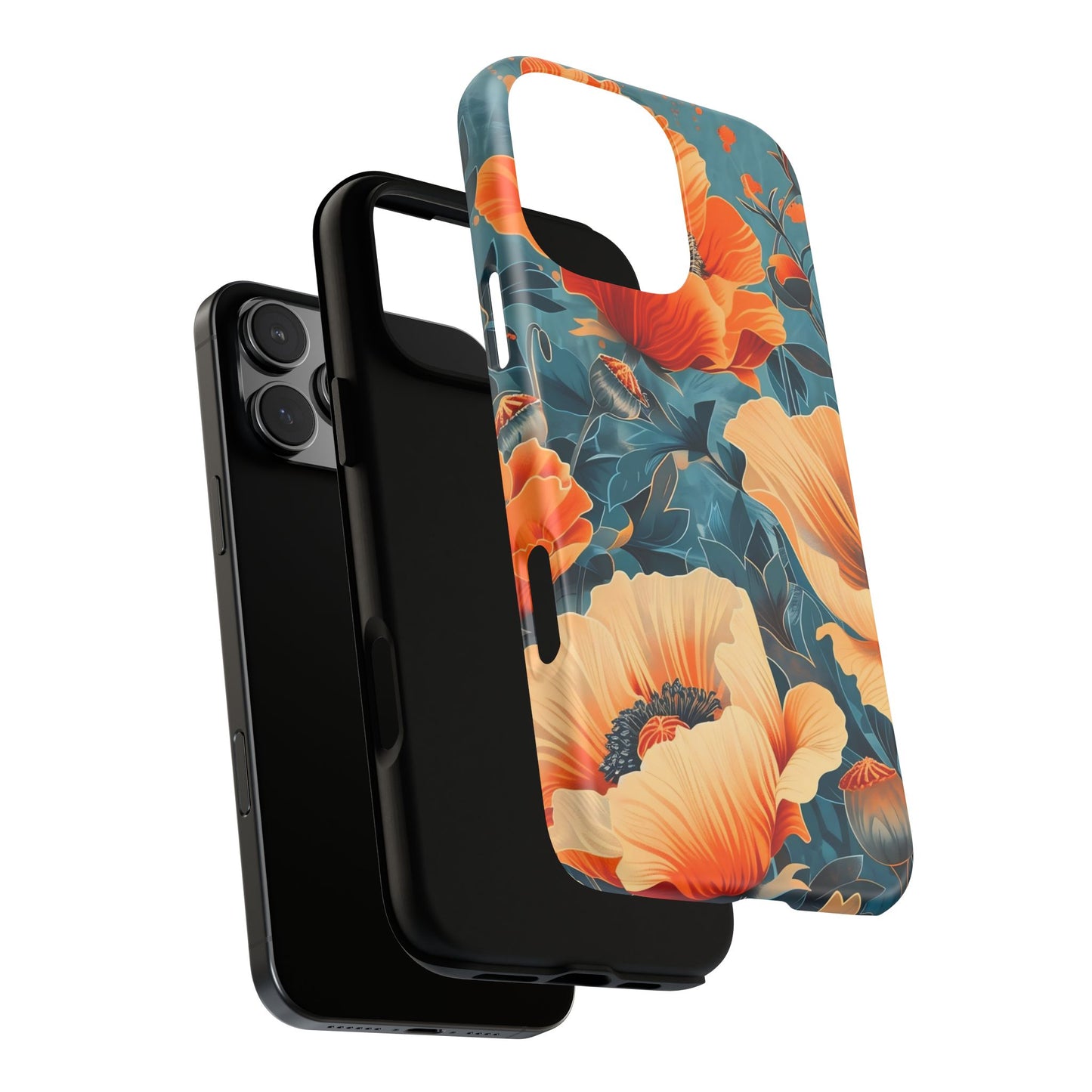 Floral Phone Case, Tough Cases for Protection and Style, Spring Aesthetic, Gift for Her, Phone Accessory for Nature Lovers