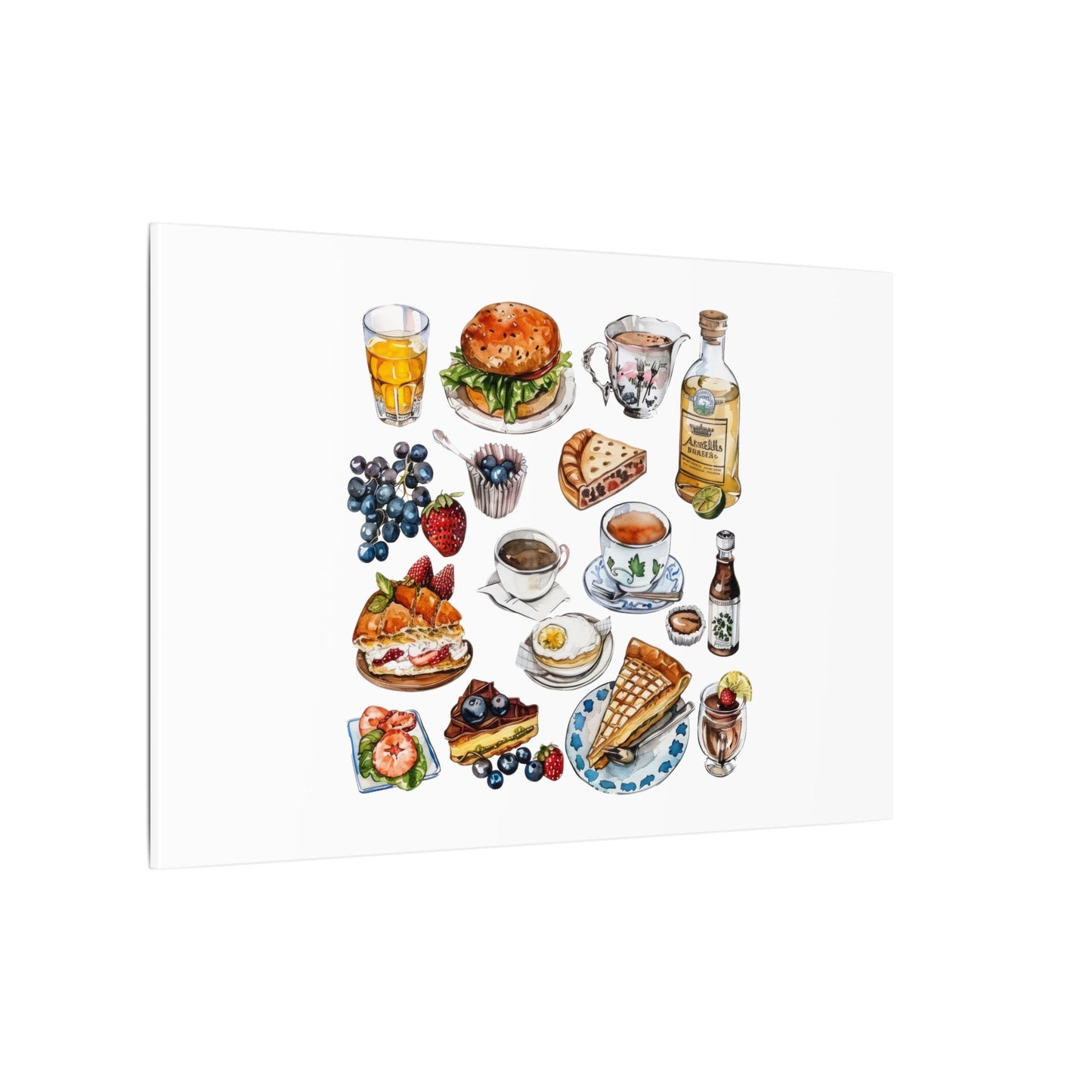Breakfast Feast Canvas Print, Food Art, Kitchen Decor, Gifting for Food Lovers, Brunch Vibes, Wall Art