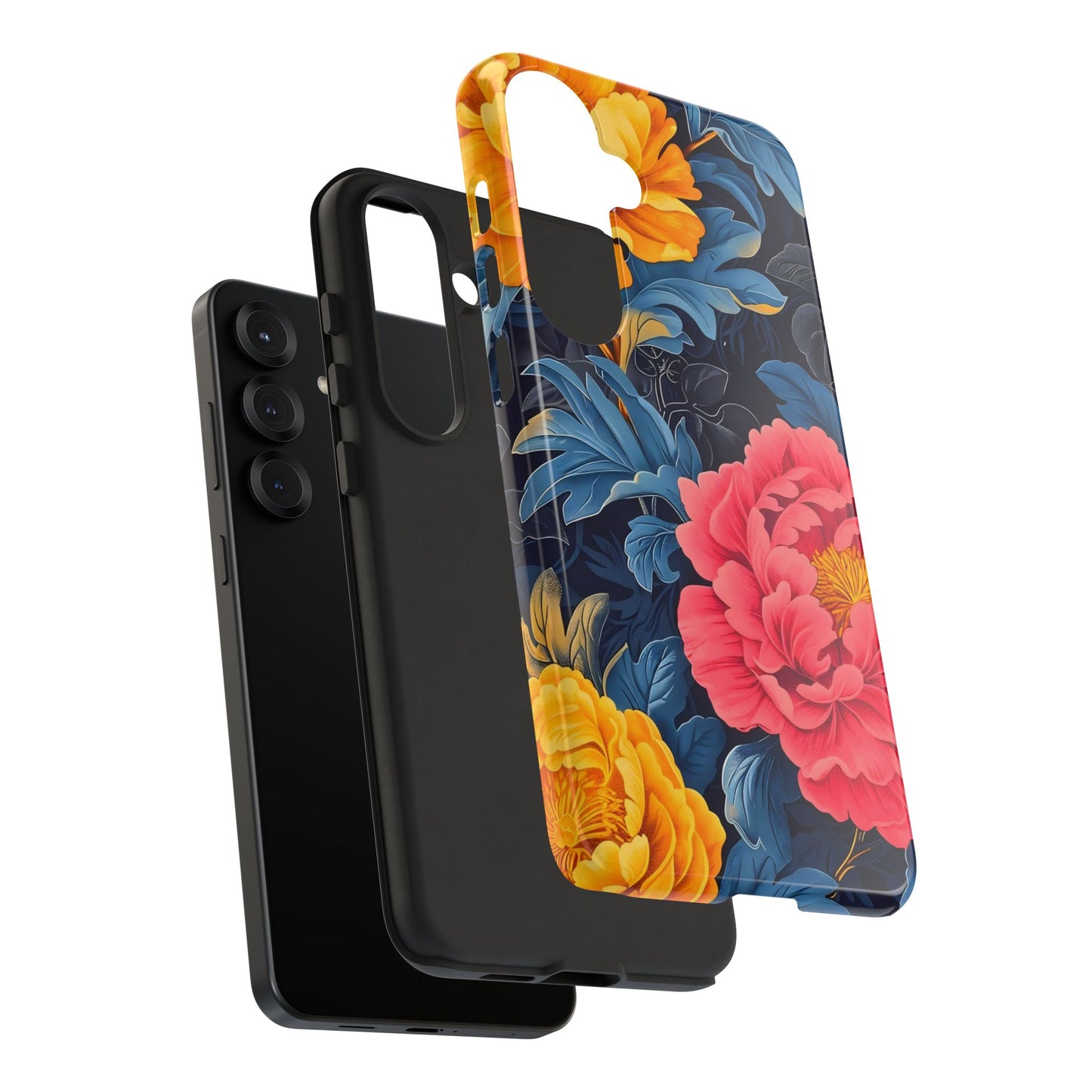 Floral Phone Case, Tough Cases, Stylish Mobile Cover, Gifts for Her, Phone Accessories, Unique Flower Design