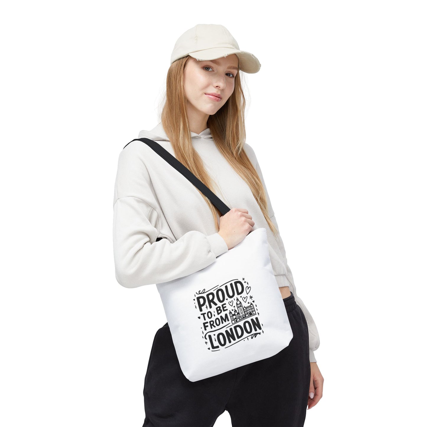 Proud London Tote Bag, Stylish Shopping Bag, Gift for Londoners, Travel Tote, Eco-Friendly Accessory, City Pride