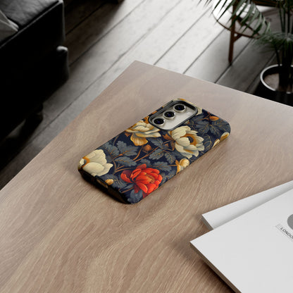Floral Phone Case - Tough Cases, Stylish Mobile Cover, Flower Design, Holiday Gift, Trendy Accessory, Eco-Friendly Case