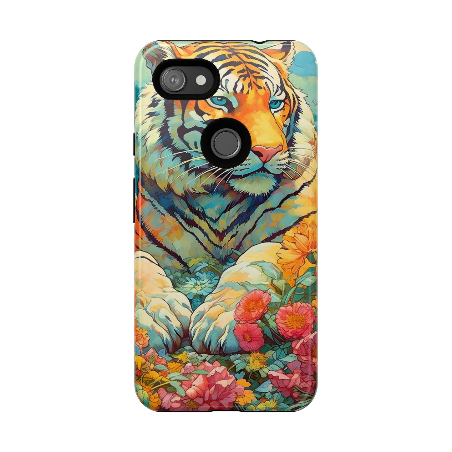 Tiger Jungle Phone Case, Colorful Tough Cases, Animal Lover Gift, Nature Phone Cover, Wildlife Decor, Birthday Present