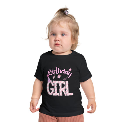 Kids' Birthday Girl T-Shirt - Cute Short Sleeve Tee for Celebrations