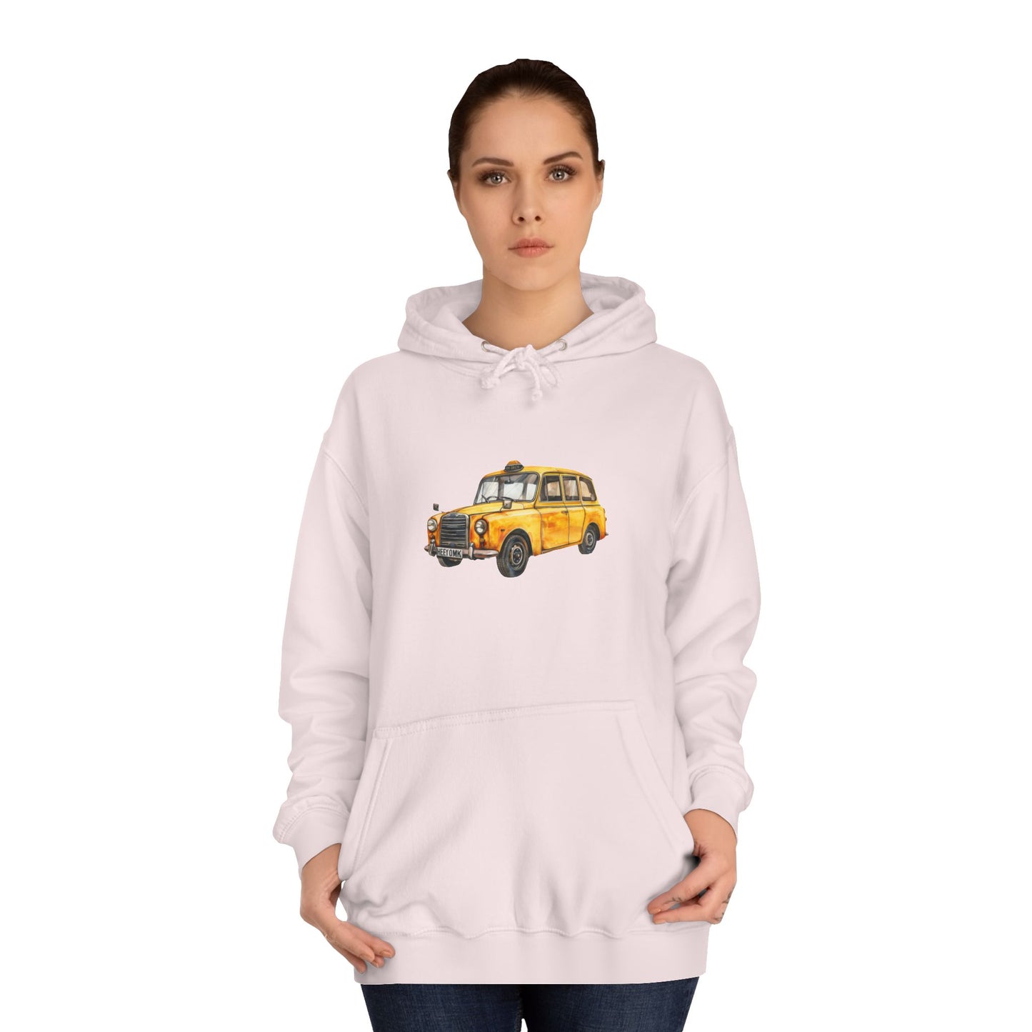 Unisex College Hoodie - Trendy Vintage Car