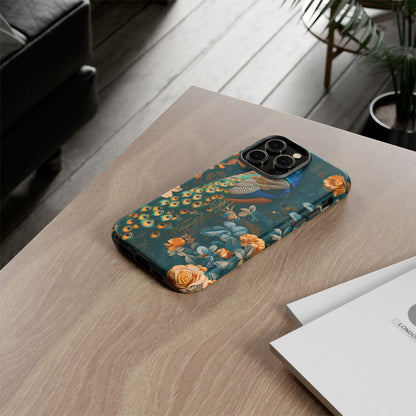 Peacock Phone Case - Elegant Floral Design, Tough Case for Protection, Unique Gift for Nature Lovers, Stylish Accessory, Eco-Friendly