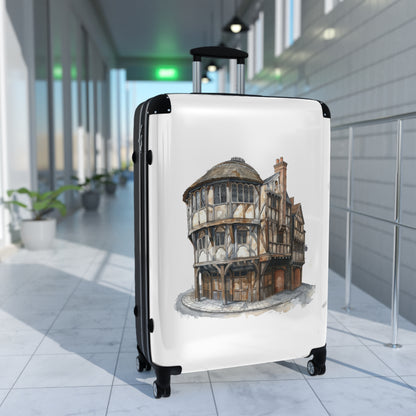 Tudor Pub Illustration Suitcase