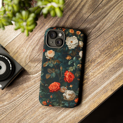 Floral Phone Case | Tough Cases with Elegant Design | Gift for Her, Mother's Day, Birthdays, Personalized, Trendy Tech Accessories