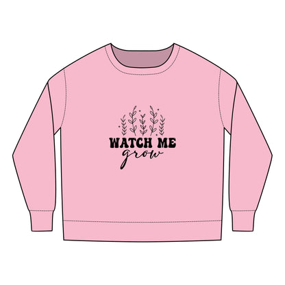 Toddler Sweatshirt - Watch Me Grow Design for Kids