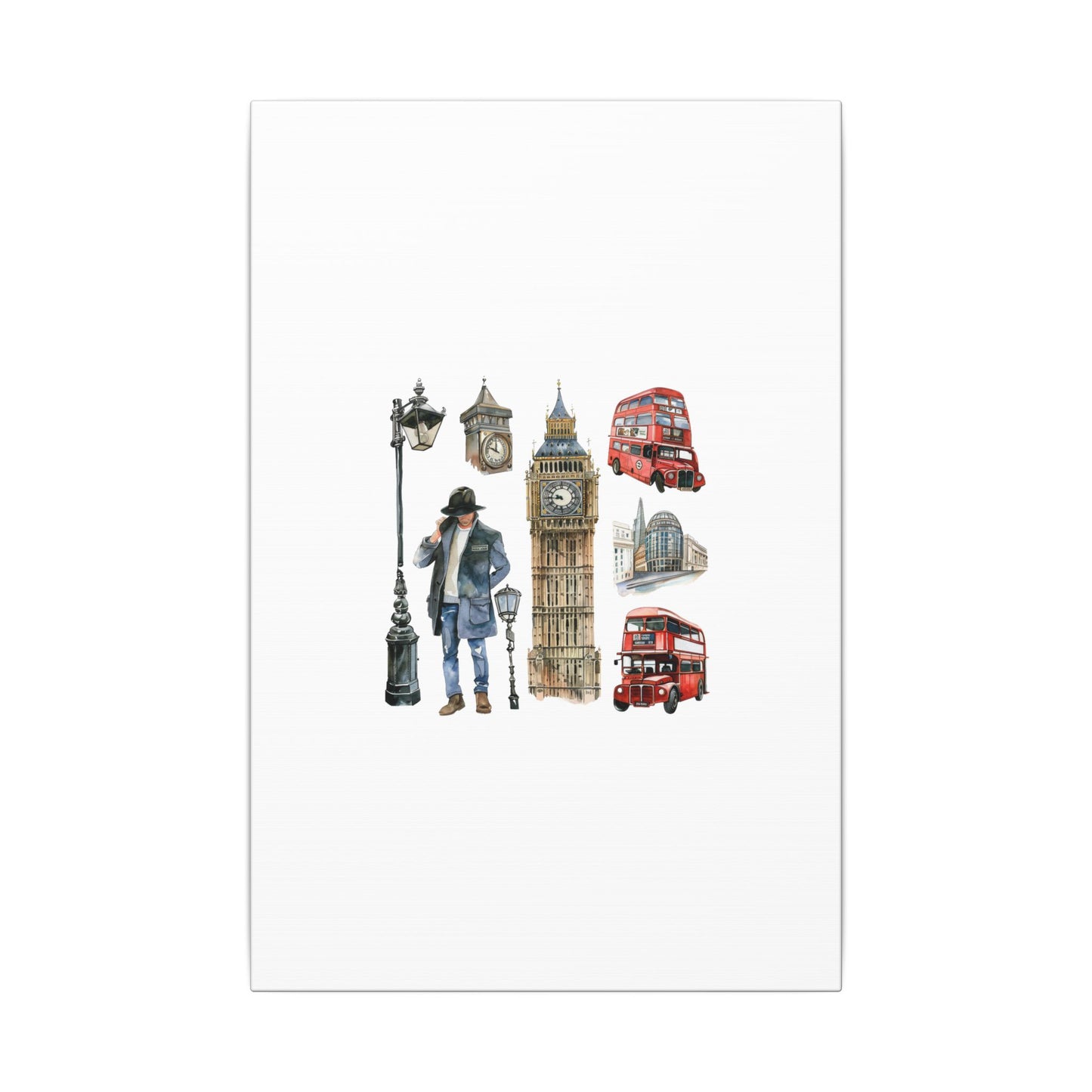 Canvas Art Print, London Skyline, Home Decor, Wall Art, Gift Idea, Travel Memories, Modern Wall Art