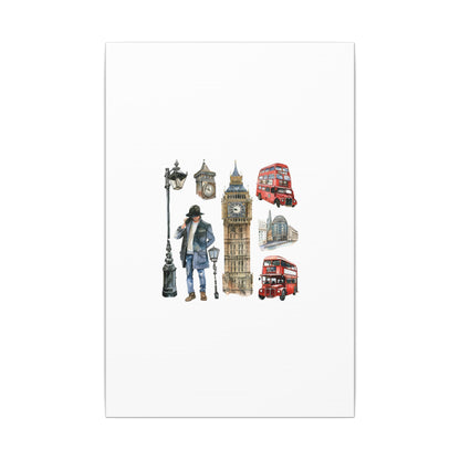 Canvas Art Print, London Skyline, Home Decor, Wall Art, Gift Idea, Travel Memories, Modern Wall Art
