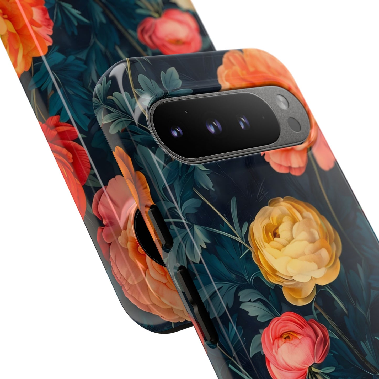 Floral Phone Case - Tough Cases, Stylish Protection, Gift for Flower Lovers, Customizable Cover, Floral Design Mobile Accessory