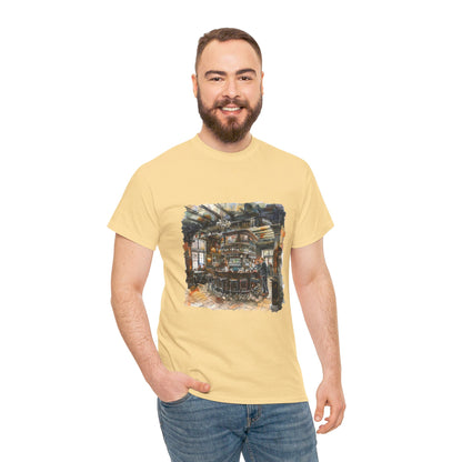 The Heart of British Culture and Iconic Landmarks Aesthetic Unisex Heavy Cotton T-Shirt