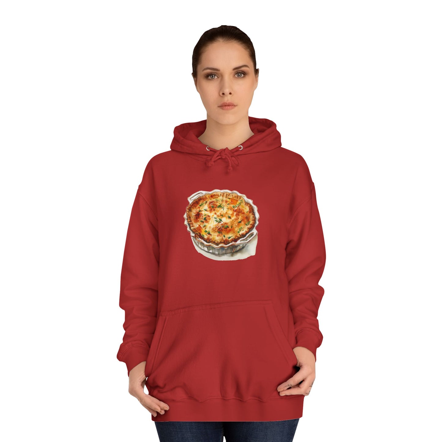 Unisex College Hoodie - Dine Like a Monarch - Classic Royal Dishes of Britain