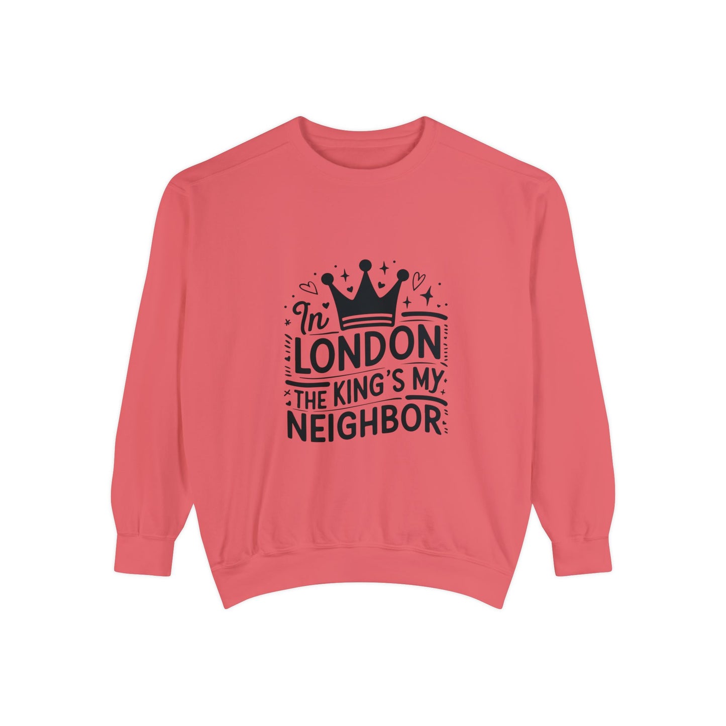 Unisex Garment-Dyed Sweatshirt Elegant - King's Neighbour in London