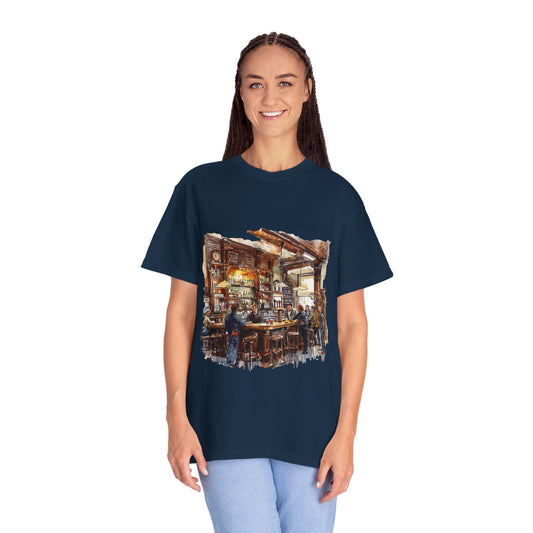 Unisex Garment-Dyed T-shirt - The Classic British Pub