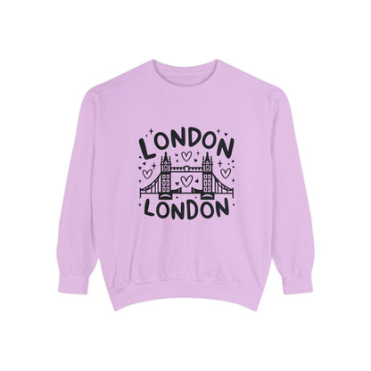 Unisex Garment-Dyed Sweatshirt Durable - Peaceful London