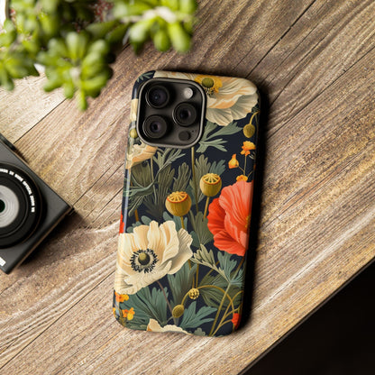 Floral Phone Case - Tough Cases with Vibrant Garden Design, Phone Accessory, Gift for Her, Spring Style, Nature Lover