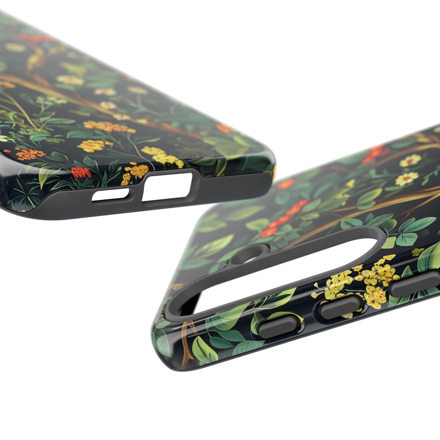 Floral iPhone Case, Nature Inspired Tough Case, Botanical Phone Cover, Eco-Friendly Gift, Unique Floral Design