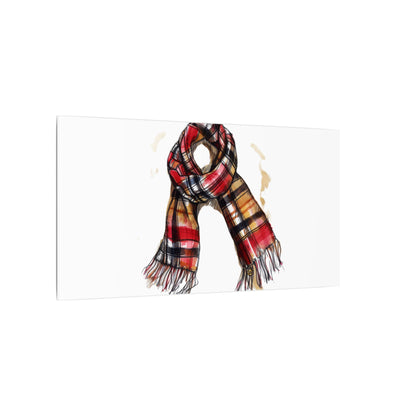 Autumn Scarf Canvas Art Print | Cozy Home Décor, Gift for Fall Lovers, Seasonal Wall Art, Unique Interior Design