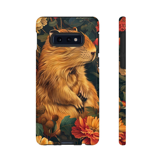 Cute Animal Phone Case, Floral Design Tough Cases for Nature Lovers, Gifts for Her, Customizable Mobile Accessory, Pet Lover Phone Cover