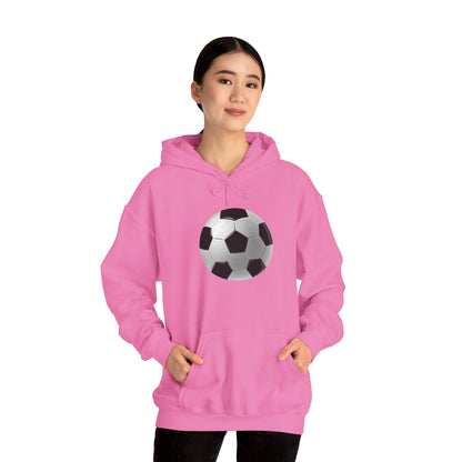 Unisex Heavy Blend™ Hooded Sweatshirt - Dynamic Football Design - Sports Passion and Energy