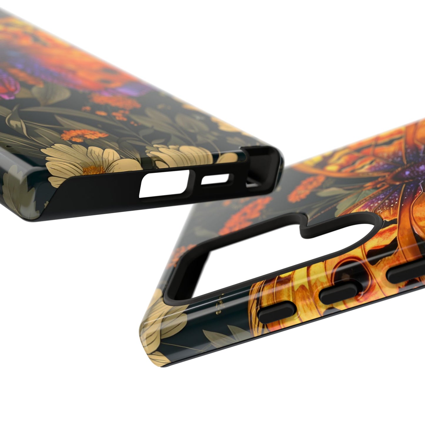 Butterfly Phone Case, Tough Cases for Nature Lovers, Vibrant Floral Design, Gift for Her, Cute Phone Accessories, Butterfly Artwork