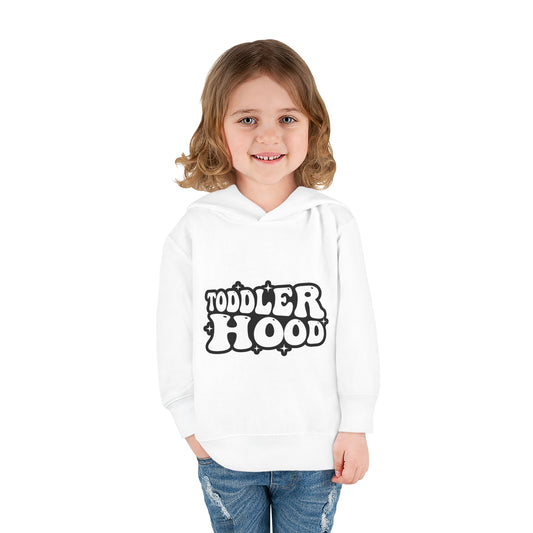 Toddler Fleece Hoodie - Playful 'Toddler Hood' Design for Cozy Comfort