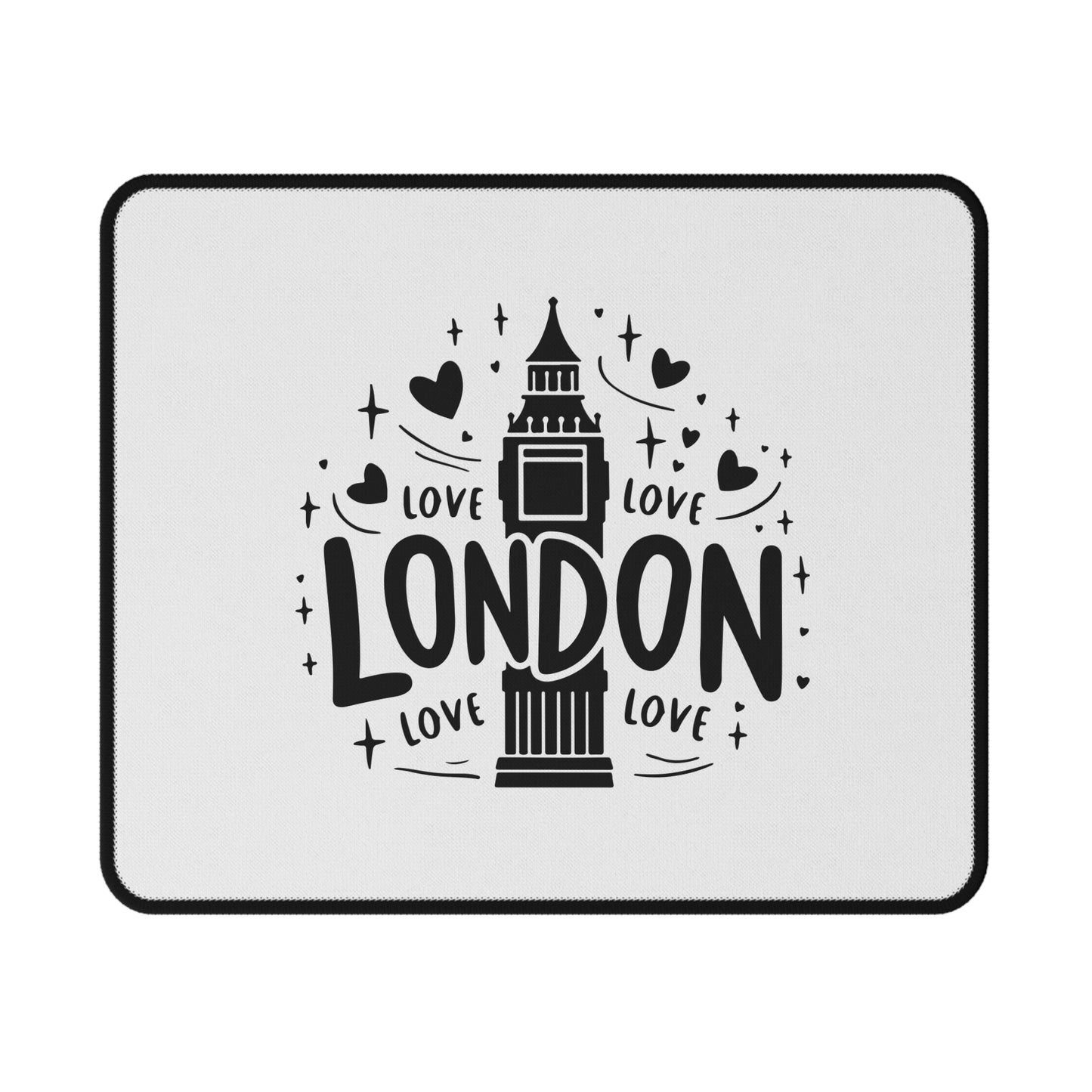 London Love Non-Slip Gaming Mouse Pad, Office Accessories, Gamer Gift, Home Decor, Personalized Gifts