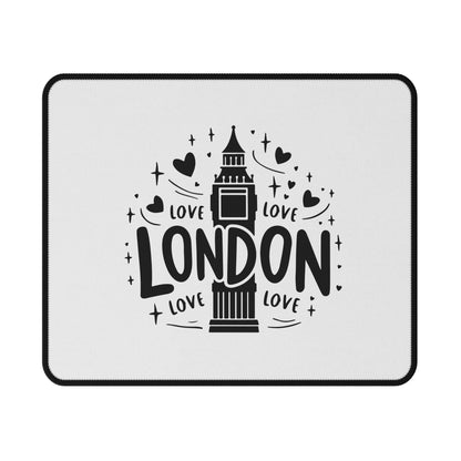 London Love Non-Slip Gaming Mouse Pad, Office Accessories, Gamer Gift, Home Decor, Personalized Gifts