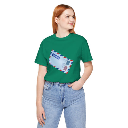 Unisex Jersey Short Sleeve Tee - Vintage British Air Mail - Classic Postal Design