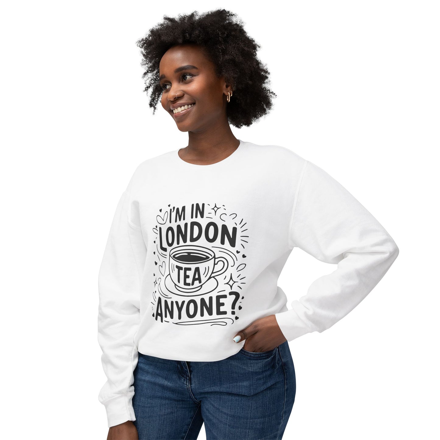 Unisex Lightweight Crewneck Sweatshirt - London's Nostalgic Tea