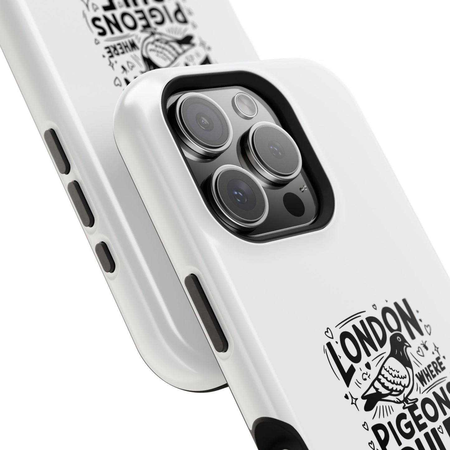 London Pigeons Rule Magnetic Tough Cases - Stylish Phone Protection for City Lovers