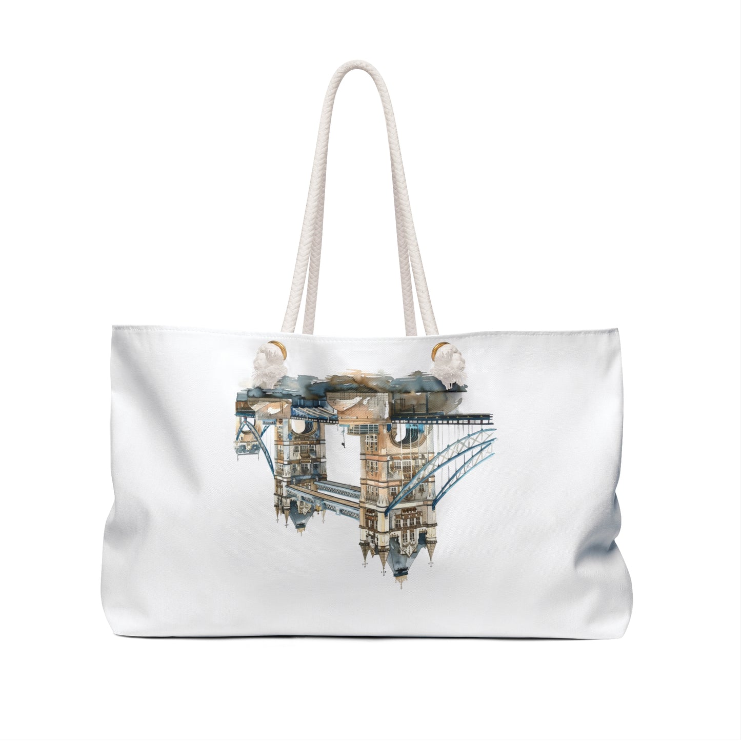 Stylish Travel Weekender Bag with Iconic Bridge Design, Perfect for Getaways, Gym, Beach, Gifts, and Daily Use