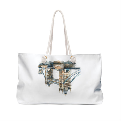 Stylish Travel Weekender Bag with Iconic Bridge Design, Perfect for Getaways, Gym, Beach, Gifts, and Daily Use