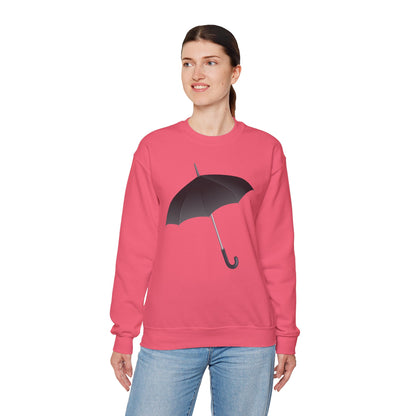 Unisex Heavy Blend™ Crewneck Sweatshirt - Regal Royal Umbrella - Elegant and Majestic Design