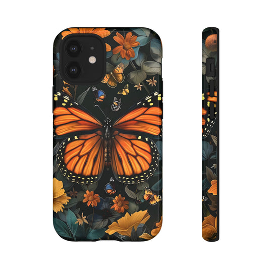 Monarch Butterfly Phone Case, Tough Cases, Nature Lover Gift, Floral Mobile Cover, Eco-Friendly Phone Accessory, Butterfly Design