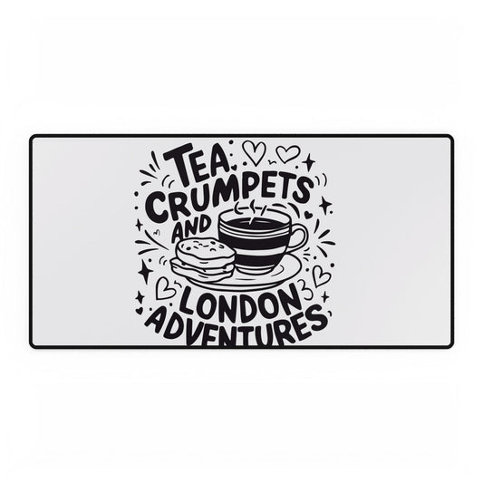 Chic Desk Mats for Cozy Workspaces, Tea Crumpets Decor, Home Office Essentials, Unique Gift for Tea Lovers, Perfect for Home or Office
