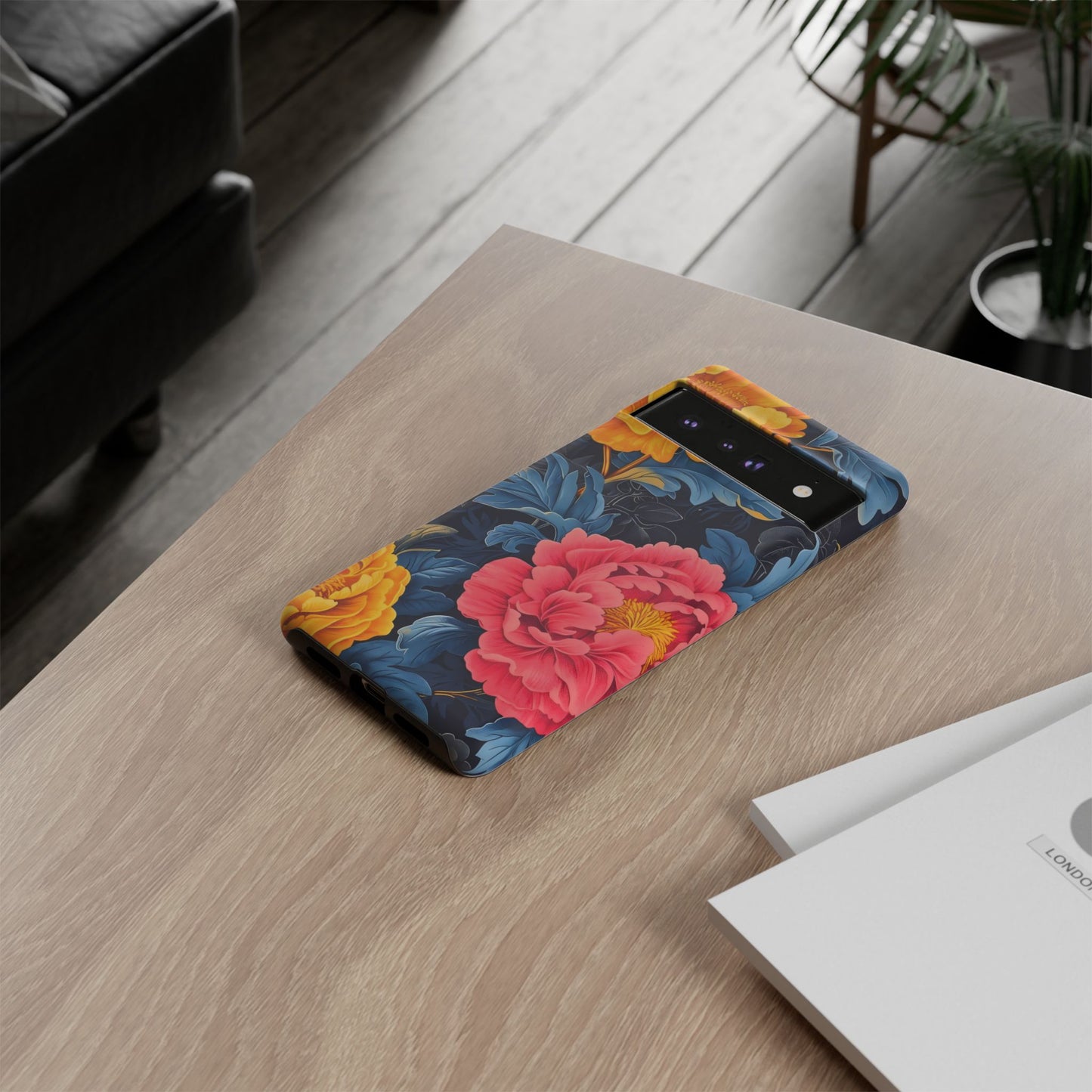 Floral Phone Case, Tough Cases, Stylish Mobile Cover, Gifts for Her, Phone Accessories, Unique Flower Design