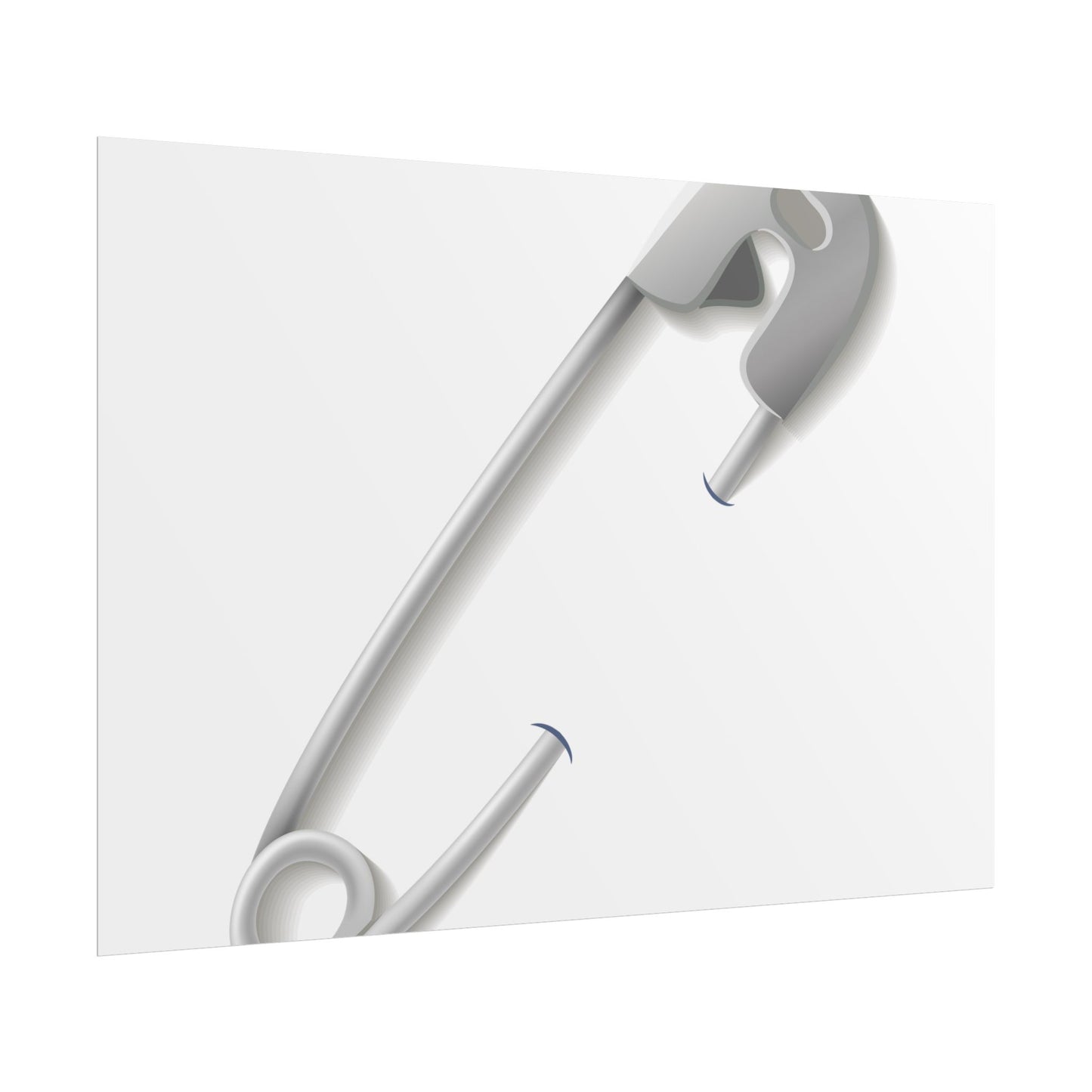 Minimalist Safety Pin Wall Art, Modern Decor, Unique Gift, Home Aesthetic, Art Print, Rolled Poster, Contemporary Interior Design