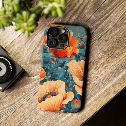 Floral Phone Case, Tough Cases for Protection and Style, Spring Aesthetic, Gift for Her, Phone Accessory for Nature Lovers