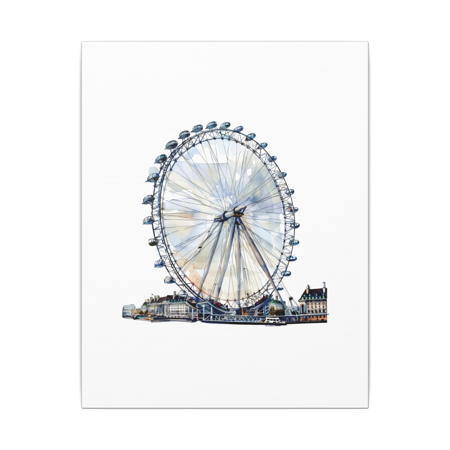 London Eye Canvas Print, Wall Art Decor, Travel Gift, Home Decoration, Unique Art Piece