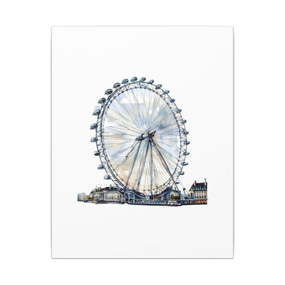 London Eye Canvas Print, Wall Art Decor, Travel Gift, Home Decoration, Unique Art Piece