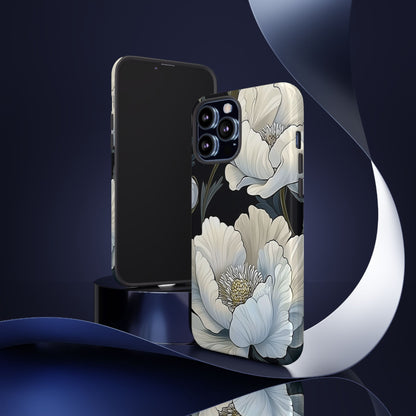 Floral Phone Case, Tough Cases for Women, Stylish Phone Cover, Floral Design Phone Protector, Nature Inspired Tech Accessories